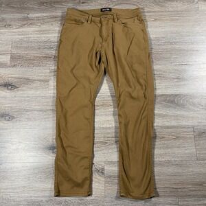 DU/ER Men's Pants N2X Relaxed Taper Stretch Comfort Casual Size 36x32 Brown